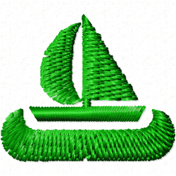Boats Embroidery Design 5 Boats Embroidery Design 5